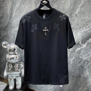 Chrome Hearts 24ss leather cross short sleeves
